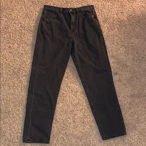 American Eagle Black High Waisted Mom Jeans